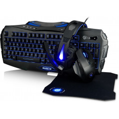 Gaming Keyboard - Gaming-paket med tangentbord, mus, headset och musmatta
