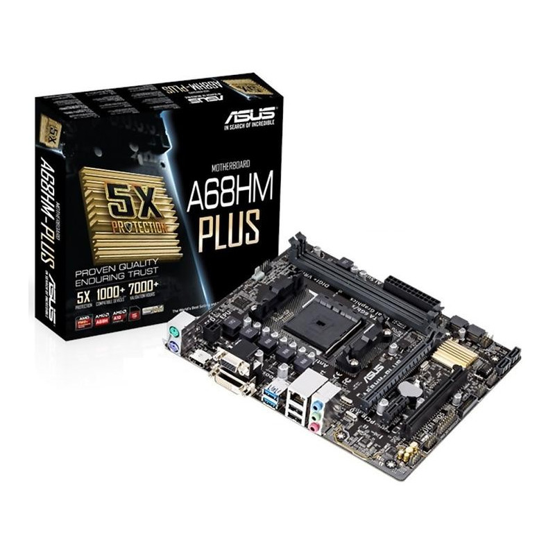 Components - ASUS A68HM-PLUS Socket FM2+ mATX-moderkort