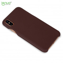 Shells and cases - LENUO Music konstläderskal till iPhone X/XS, brun