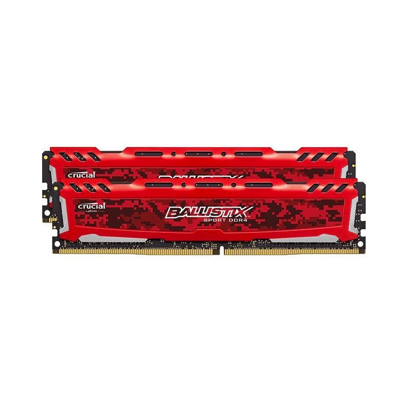 Components - Crucial Ballistix Sport LT Red DDR4 PC21300/2666MHz 2x8GB