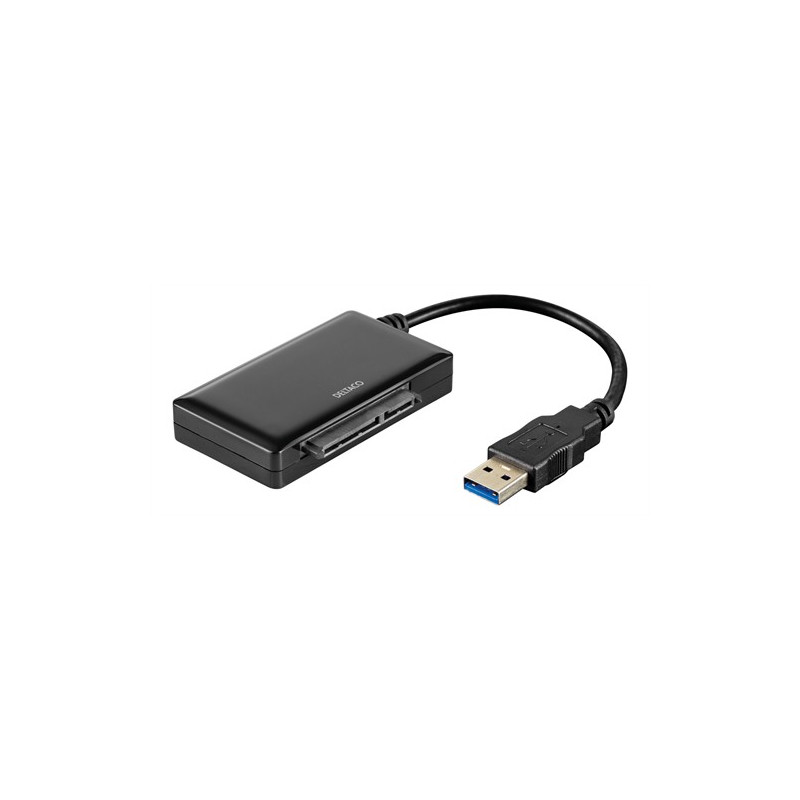 Docking Stations for Hard drives - Deltaco USB 3.0-adapter för intern 2.5" SATA-hårddisk