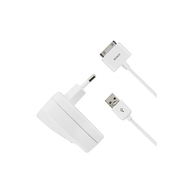 Chargers and Cables - AC-adapter och USB-kabel till iPhone & iPod 1m