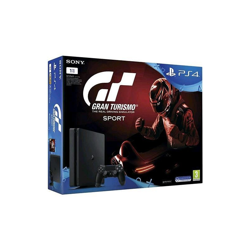 Fun stuff - Sony Playstation 4 slim 1TB + Gran Turismo Sport