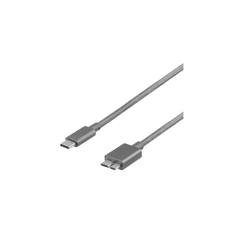 USB cable and USB hub - USB-C till USB micro B 1 meter