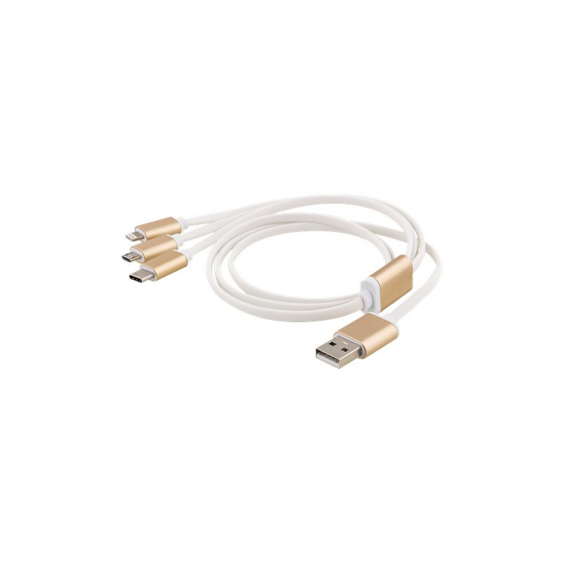 Chargers and Cables - Laddningskabel 3-i-1 med USB-C och Lightning