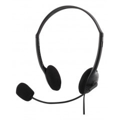 Deltaco headset 1x 3.5 mm 4-polig