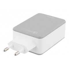 Väggladdare med USB-C/USB och Quick Charge
