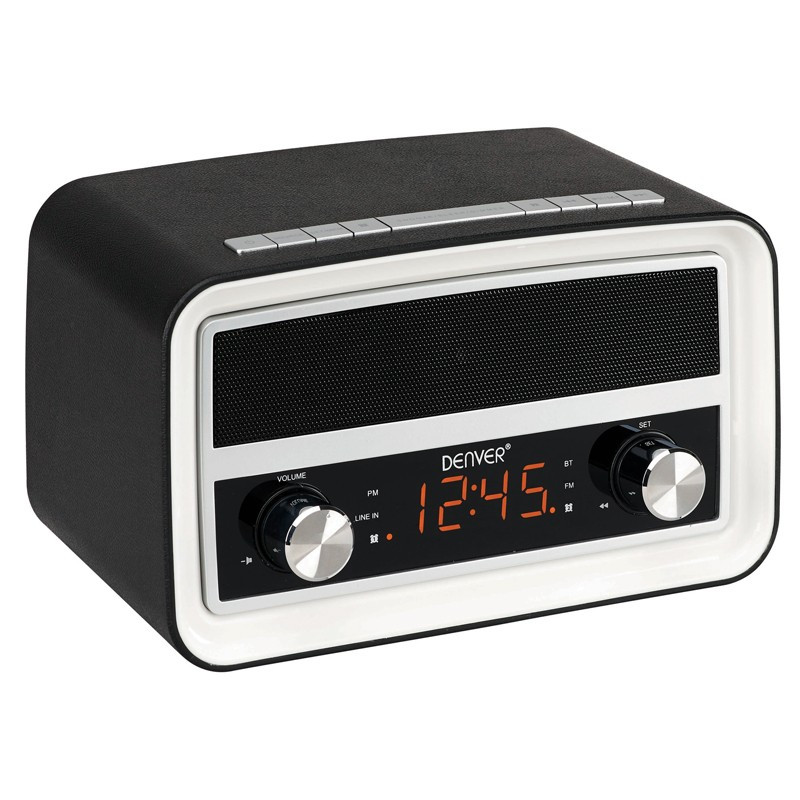 Radio & Stereo - Denver klockradio med bluetooth