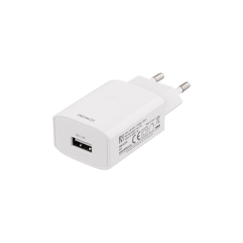 Accessories for computers, laptops, mobiles, TVs and tablets - Strömadapter för USB-laddare 2.4A