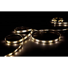 Självhäftande 5 meters vit LED-slinga