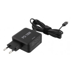 Universal computer charger - Deltaco USB-C-laddare 18W för bärbara datorer