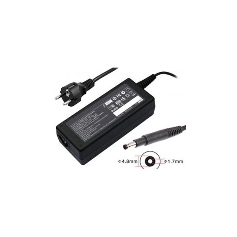 HP charger - Yhteensopiva laturi HP 65W (4.8mm x 1.7mm) 15-b tietokoneet