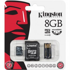 Kingston microSDHC-muistikortti + SDHC 8GB