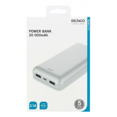 Portable Batteries - PowerBank batteri på 20000mAh