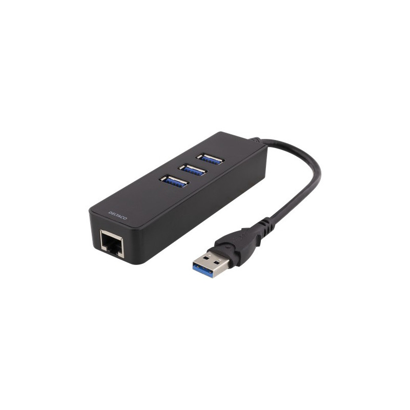 Computer accessories - USB-nätverkskort gigabit med USB-hubb