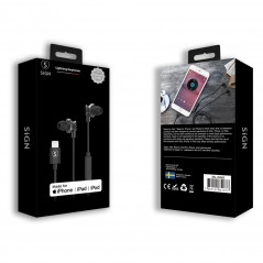 SiGN In-ear Lightning headset för iPhone (MFi)