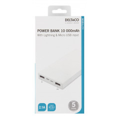 Portable Batteries - Slimmad Powerbank 10000mAh Deltaco