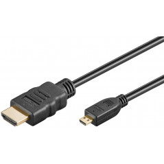 MicroHDMI till HDMI-kabel