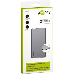 Portable Batteries - Goobay PowerBank batteri på 5.000mAh 1.5A/3A QC3.0