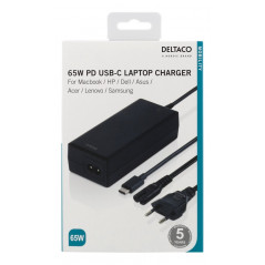 Laptop charger - Laddare 65W med USB-C för laptops