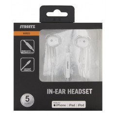 Headset & Earphones - Streetz In-ear Lightning headset för iPhone (MFi)