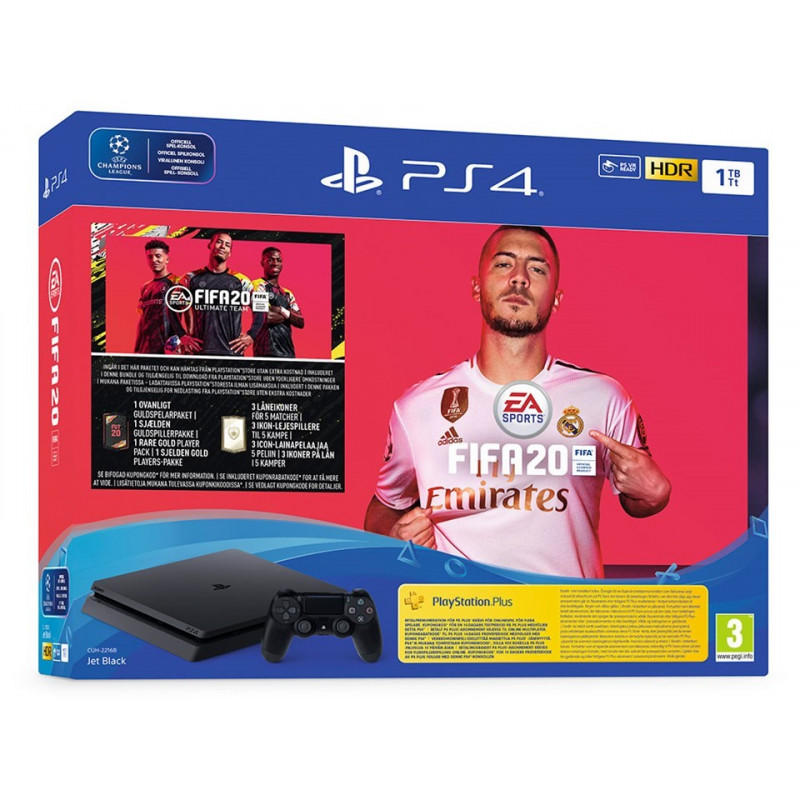 Playstation 4 - Sony Playstation 4 slim 1TB inkl FIFA 2020