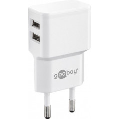 Goobay strömadapter med 2xUSB med 2.4A