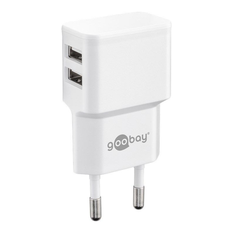 Phone Accessories - Goobay strömadapter med 2xUSB med 2.4A