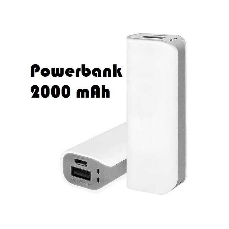 Portable Batteries - PowerBank batteri på 2000mAh