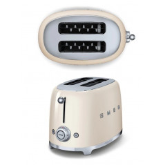 Toaster - Smeg Brödrost 2 Skivor, Cream