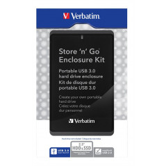 USB-kabinett för intern 2.5" SATA-hårddisk