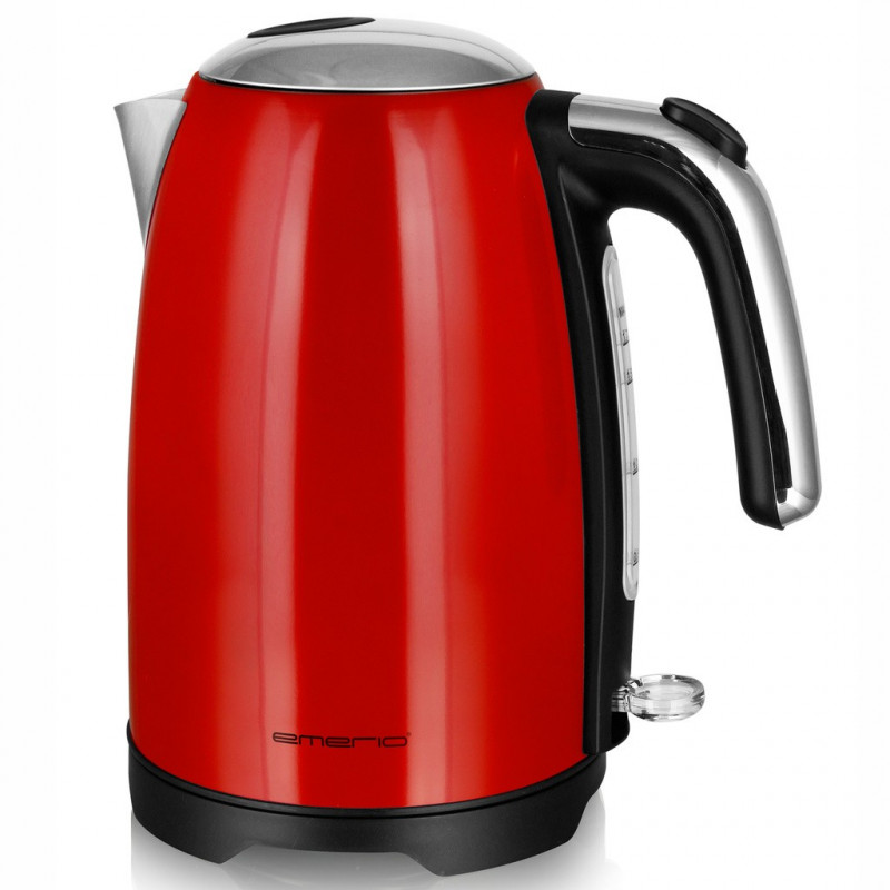 Kettle - Vattenkokare Retro Black 1,7L Röd