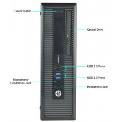 HP EliteDesk 800 G2 SFF i7 8GB 120SSD W10P (beg)