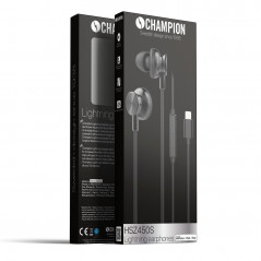 Headset & Earphones - Champion In-ear Lightning headset för iPhone (MFi)