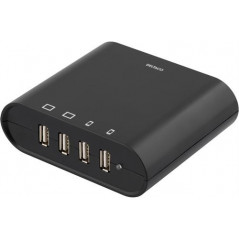 USB-laddstation med 4 USB-portar