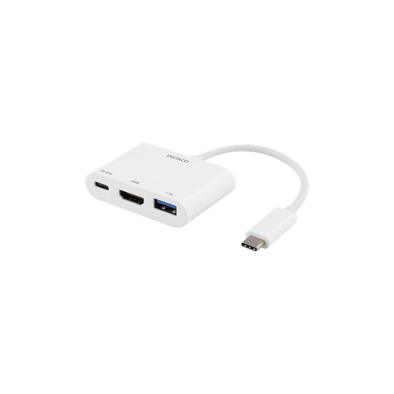 Screen Cables & Screen Adapters - USB-C till HDMI-adapter med USB-port och USB-C-laddport