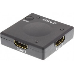 Deltaco HDMI-switch med tre ingångar