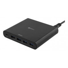 USB-laddstation med USB-C och 4 USB-portar