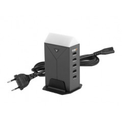 USB-laddstation med 5 USB-portar