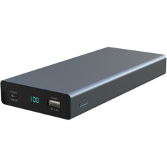 PowerBank batteri på 20000mAh 60W USB-C PD QC