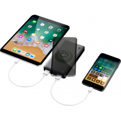 Portable Batteries - Goobay PowerBank batteri 10.000mAh med QI och QC 3.0