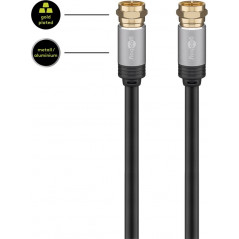 TV-supplies - Goobay Koaxialkabel med F-kontakt