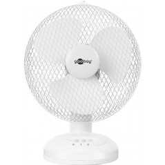 Fans for the hot evenings! - 23 centimeters vit bordsfläkt