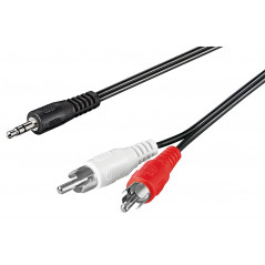 Goobay ljudkabel 3,5 mm till 2x RCA