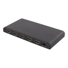 Deltaco HDMI-splitter 1 till 4 utgångar