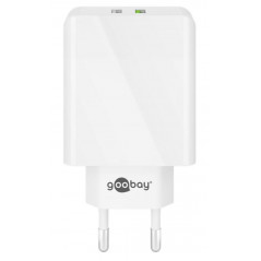 Chargers and Cables - Goobay Strömadapter med 2xUSB Quick Charge QC3.0 28W 2A