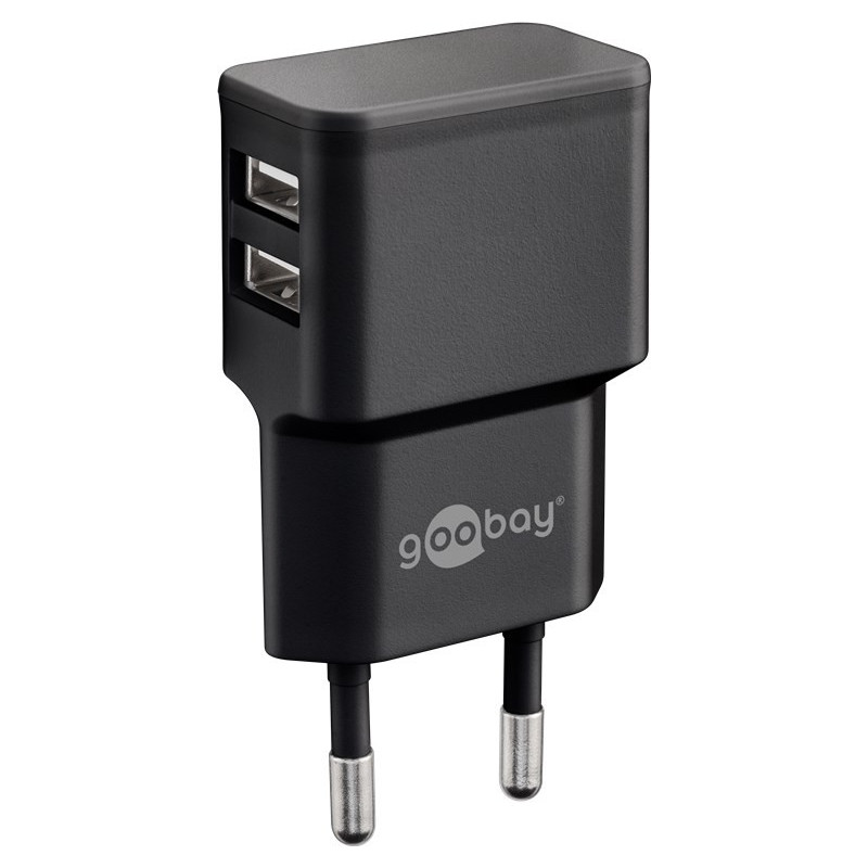 Phone Accessories - Goobay strömadapter med 2xUSB med 2.4A