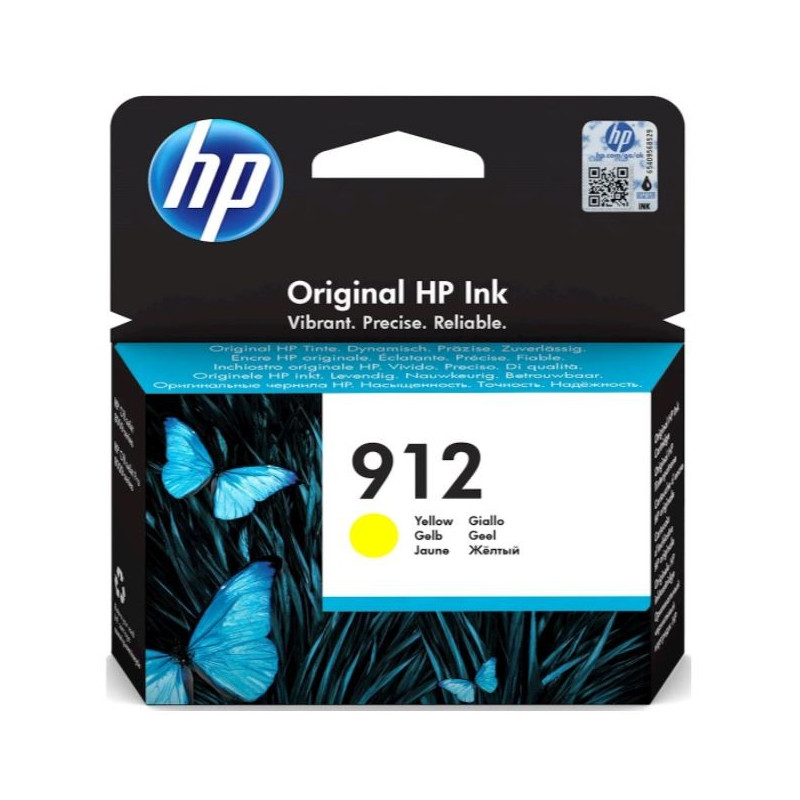 Printer Supplies - HP 912 Gul bläckpatron 3YL79AE för HP Officejet