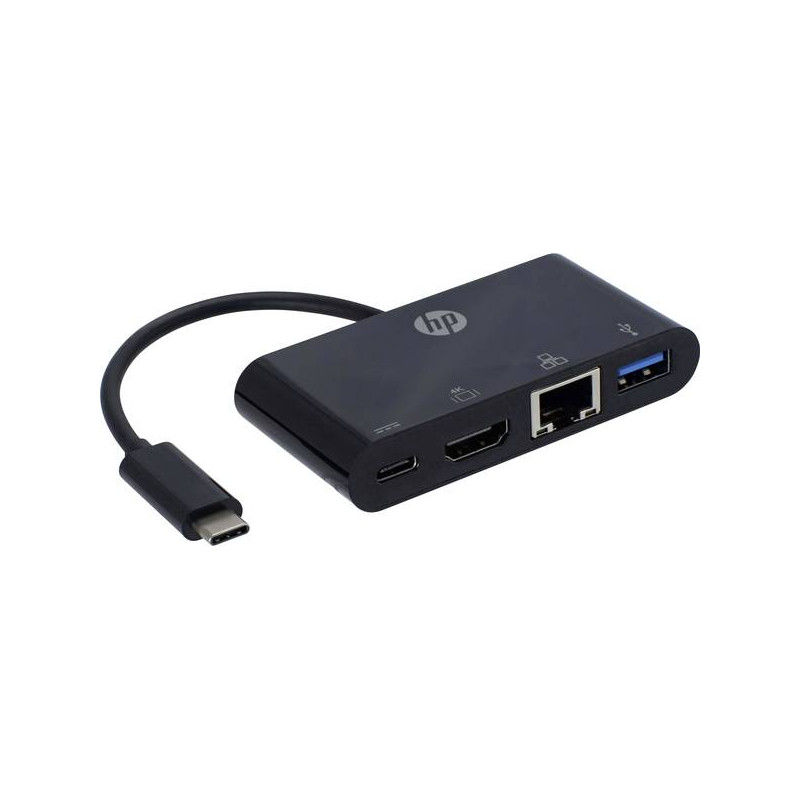 USB cable and USB hub - USB-C-Hubb med HDMI, USB-C, USB 3.0 och Ethernet anslutning