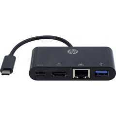 USB cable and USB hub - USB-C-Hubb med HDMI, USB-C, USB 3.0 och Ethernet anslutning